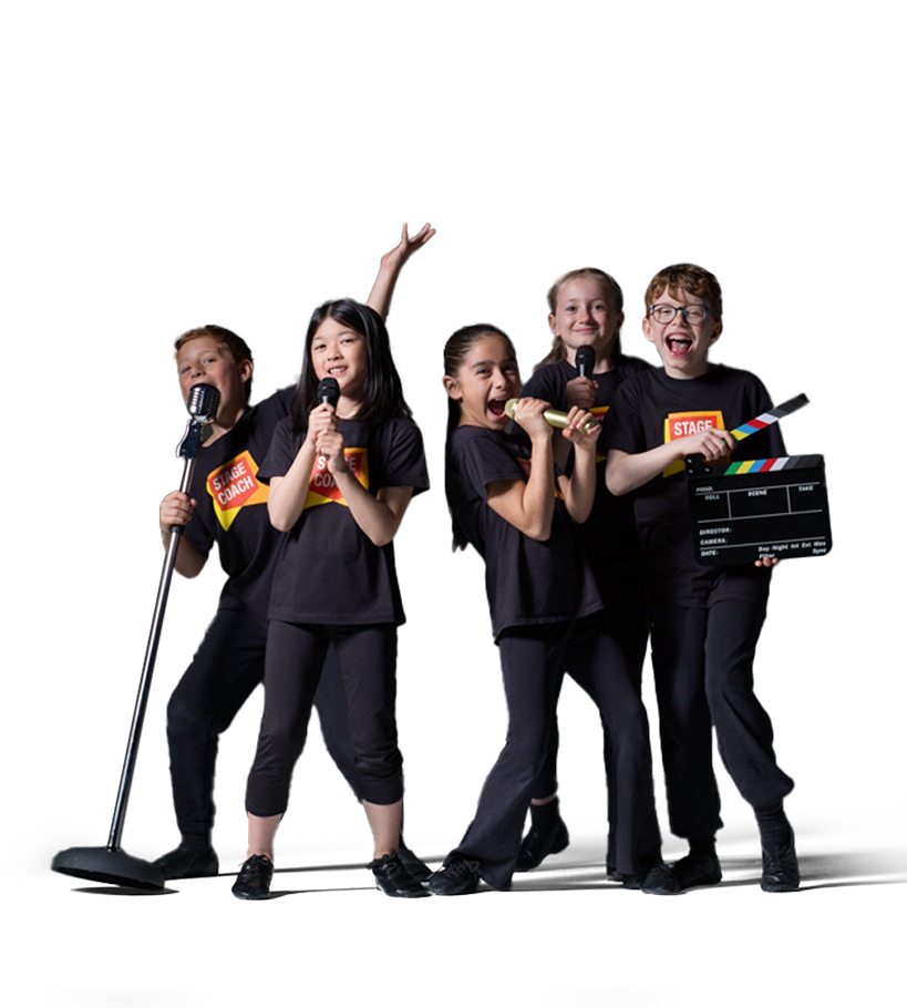 Stagecoach student developing dance and performance skills through performing arts education.